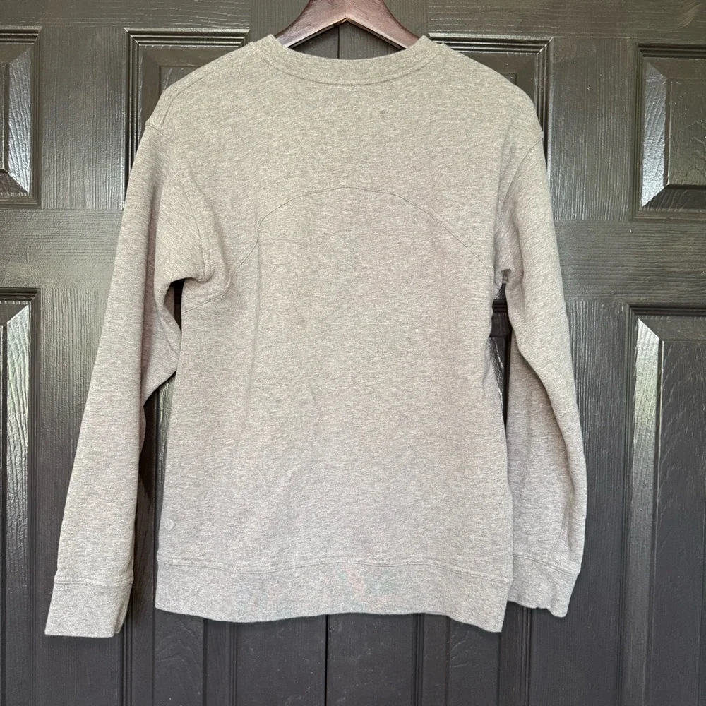 Lululemon All Yours Crew *Terry Heathered Gray Crewneck Sweatshirt - Picture 3 of 6